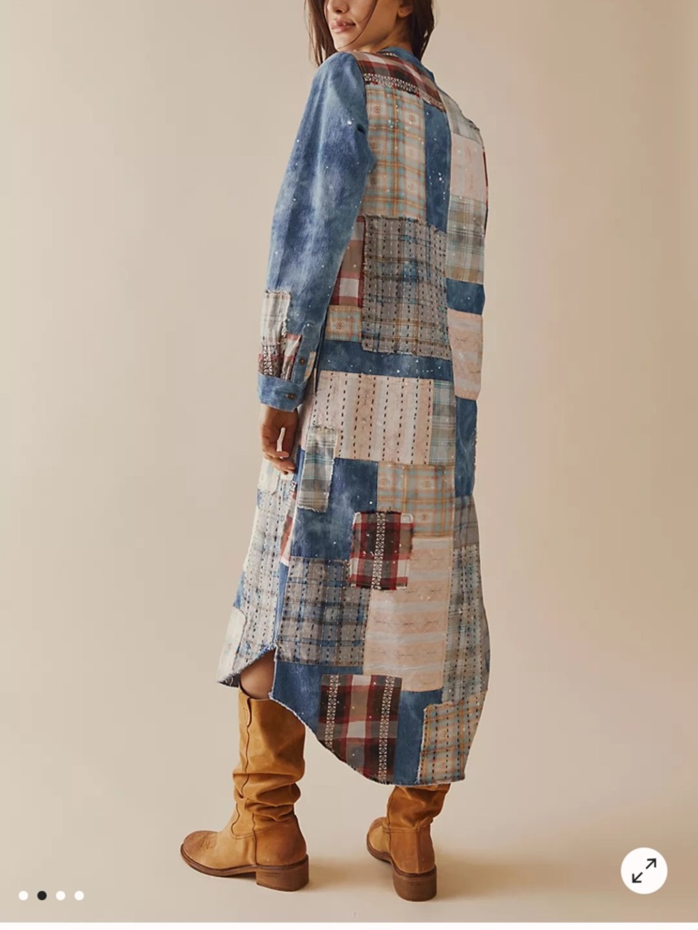 We The Free Phoenix Patched Shirtdress. NWOT - Picture 2 of 5
